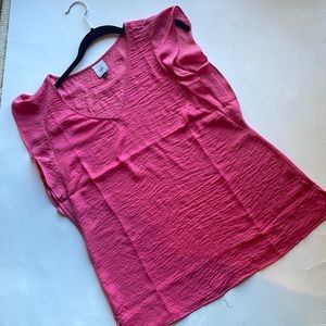 Cabi rose blouse, flutter sleeve light rose pink color fall 2021 4170